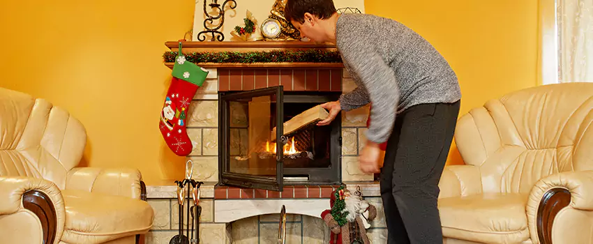 Rusted Metal Fireplace Restoration in Redondo Beach, California